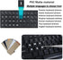 3 PCS Hebrew Keyboard Stickers,Black Background with White Lettering for Laptop Computer Notebook Desktop, Replacement Computer Keyboard Stickers...